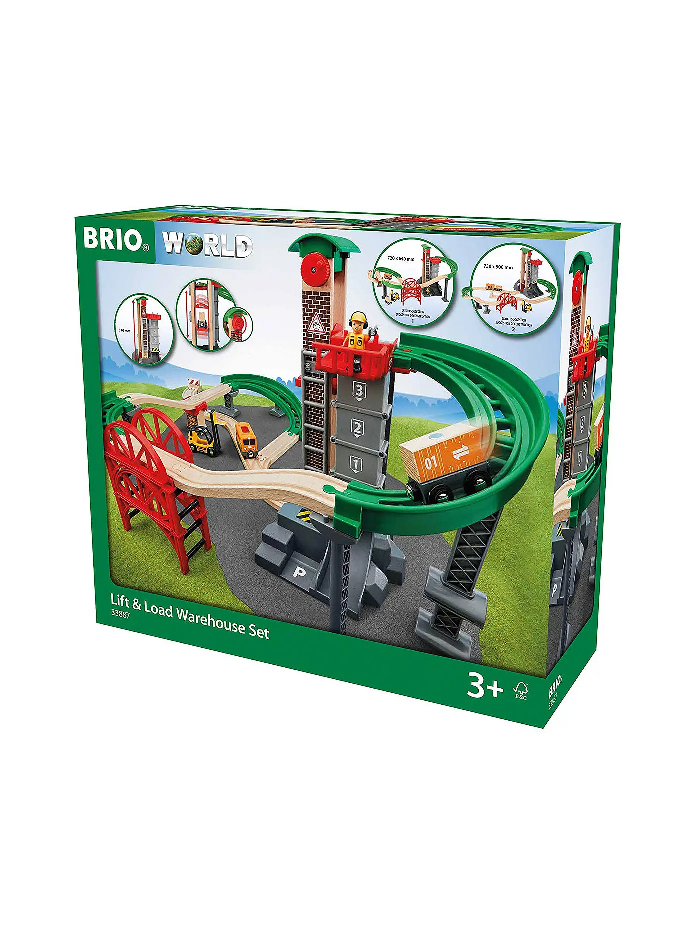 BRIO | Großes Lagerhaus-Set mit Aufzug 33887 | 